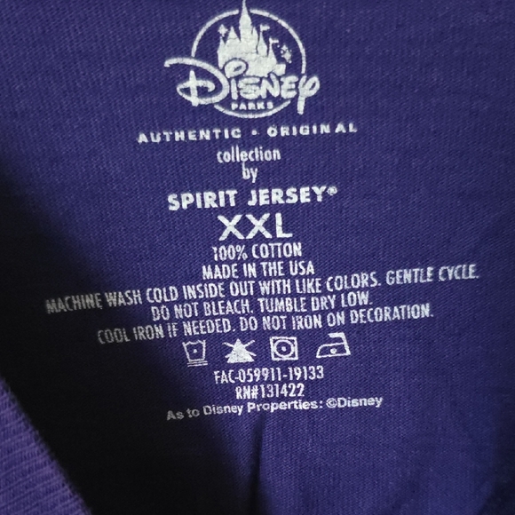 Disney Haunted Mansion Ghost Host Spirit Jersey in Rich Purple XXL - Picture 3 of 3